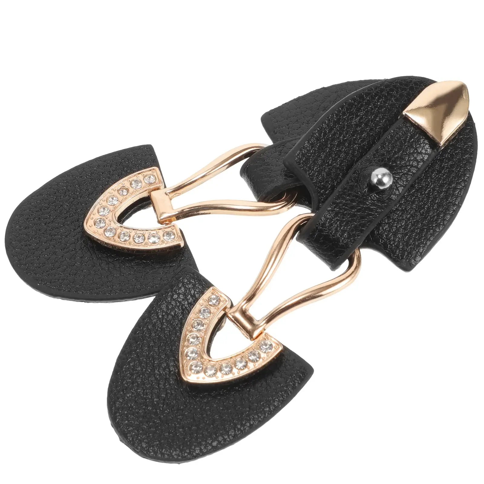 Fivela de alternância de metal preto para jaquetas, fechos de fechamento diy, rebites de vestuário, botões de cintura da moda, fechos de cinto de vestido
