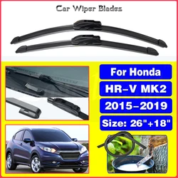 For Honda HR-V HRV MK2 2015 2016 2017 2018 2019 Front Wiper Blades Brushes Cutter Accessories U J Hook 26