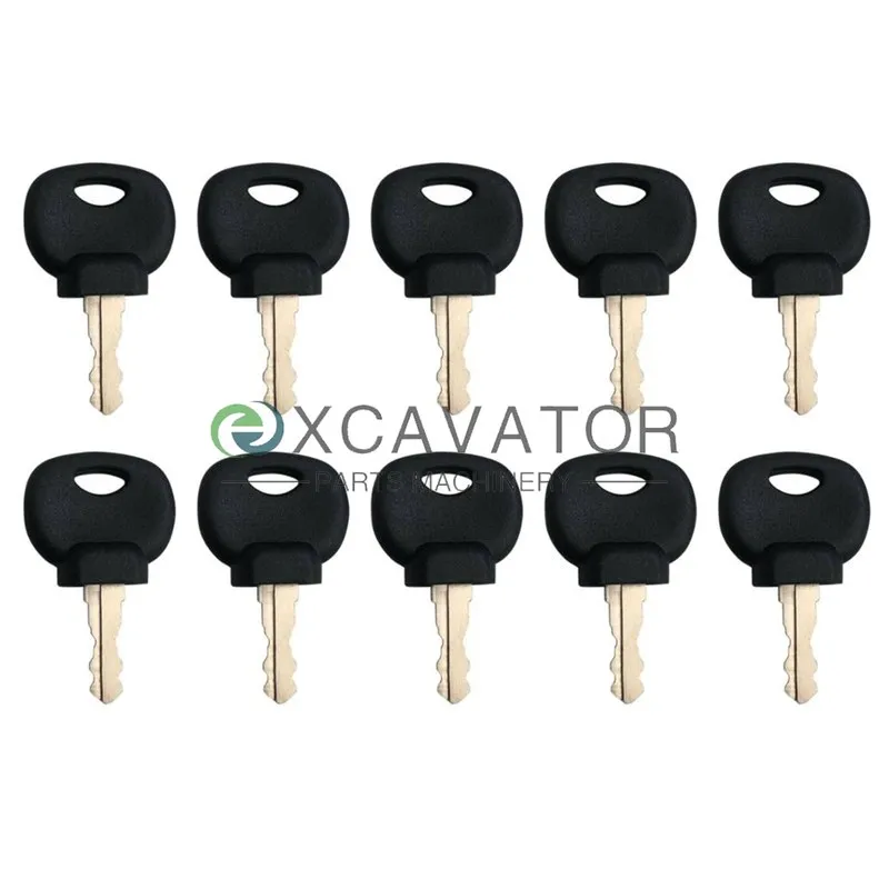 

10Pcs 14607 14707 Ignition Starter Switch Key For JCB 3CX For Bomag Hatz Manitou Tractor Excavator