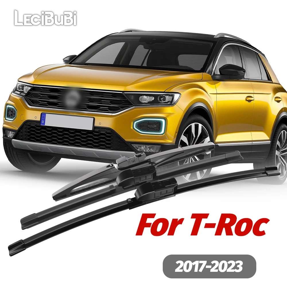 

1set Front & Rear Windshield Wiper Blades Windscreen Wipers For VW T-Roc 2017-2023 2018 2019 2020 2021 2022 Accessories