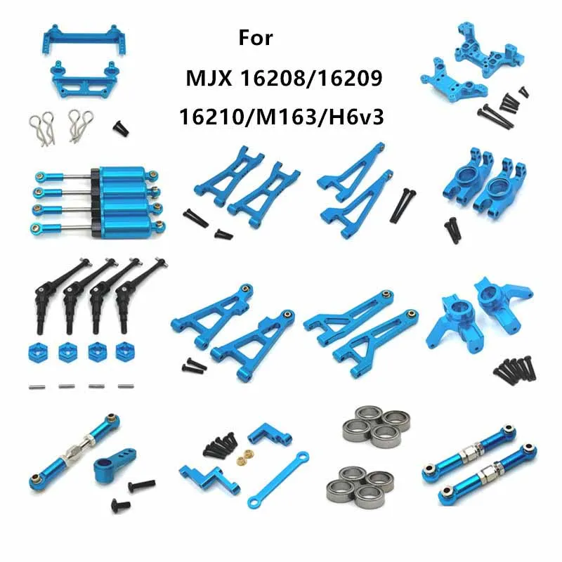 

RC Car Spare Parts Metal Upgrade Kit for MJX 1/16 16208 16209 16210 H6V3 M163 Retrofit Parts