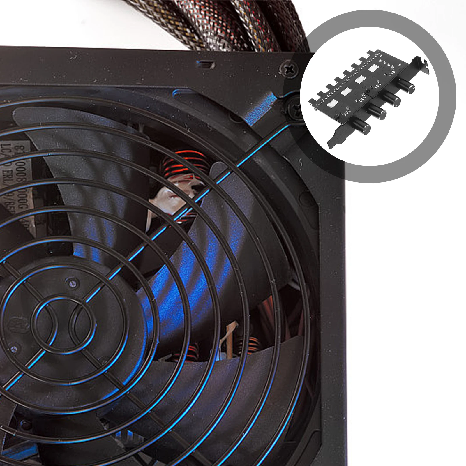 

Fan Speed Controller Hub Pwm Adapter Cable Converter Abs Fan-powered Temperature