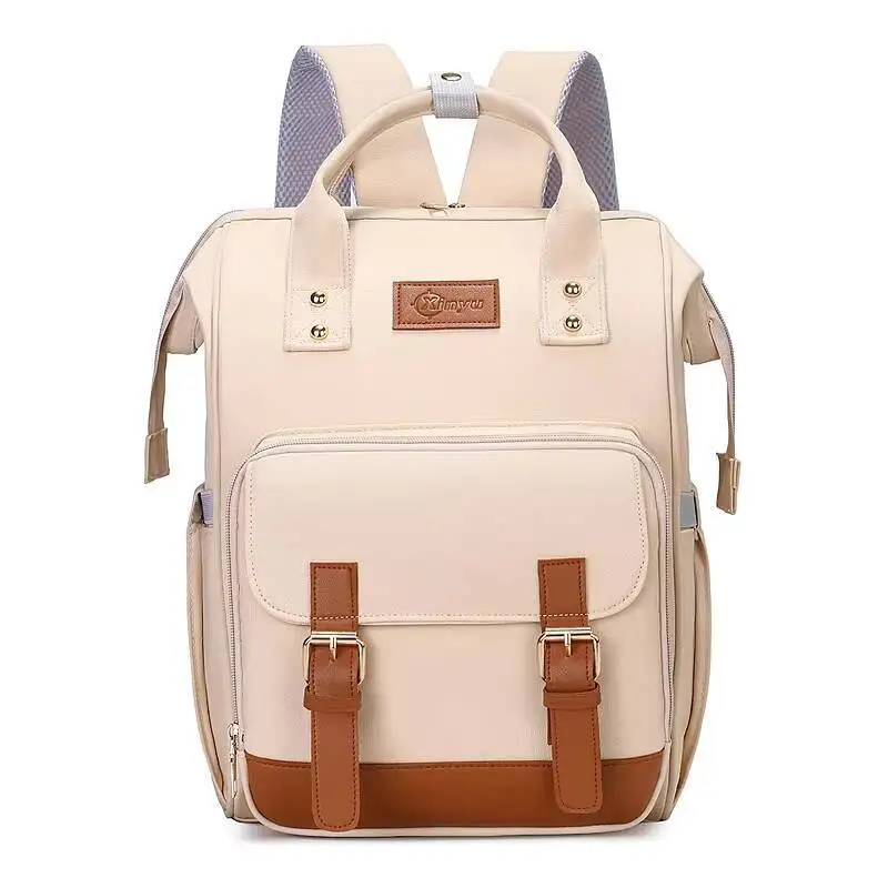Borsa per mamma Mamma Bambino Spalla singola/doppia Zaino femminile in pelle da donna Borsa da viaggio per esterni di grande capacità Maternità