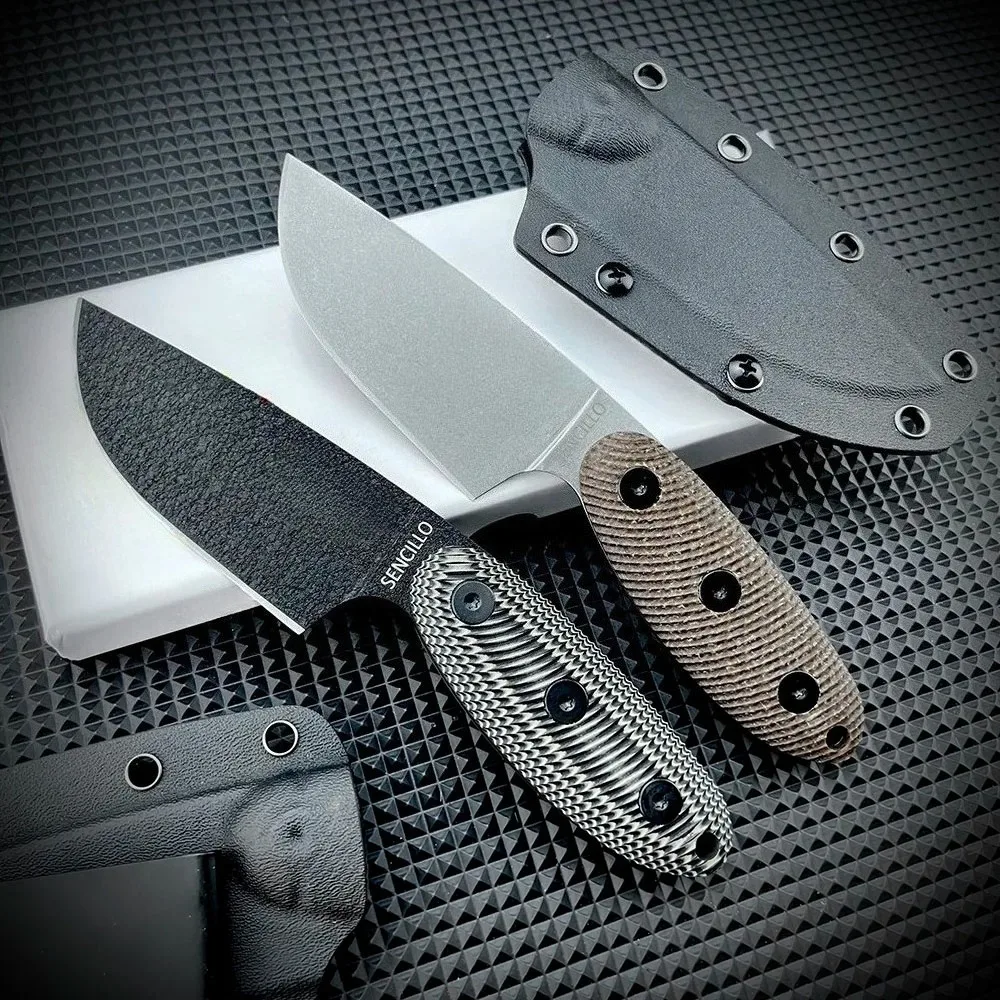 

Self Defense High Hardness Fixed Blade Knife Ultra-durable Camping Wilderness Survival Tactical Knife Kydex Sheath Gifts