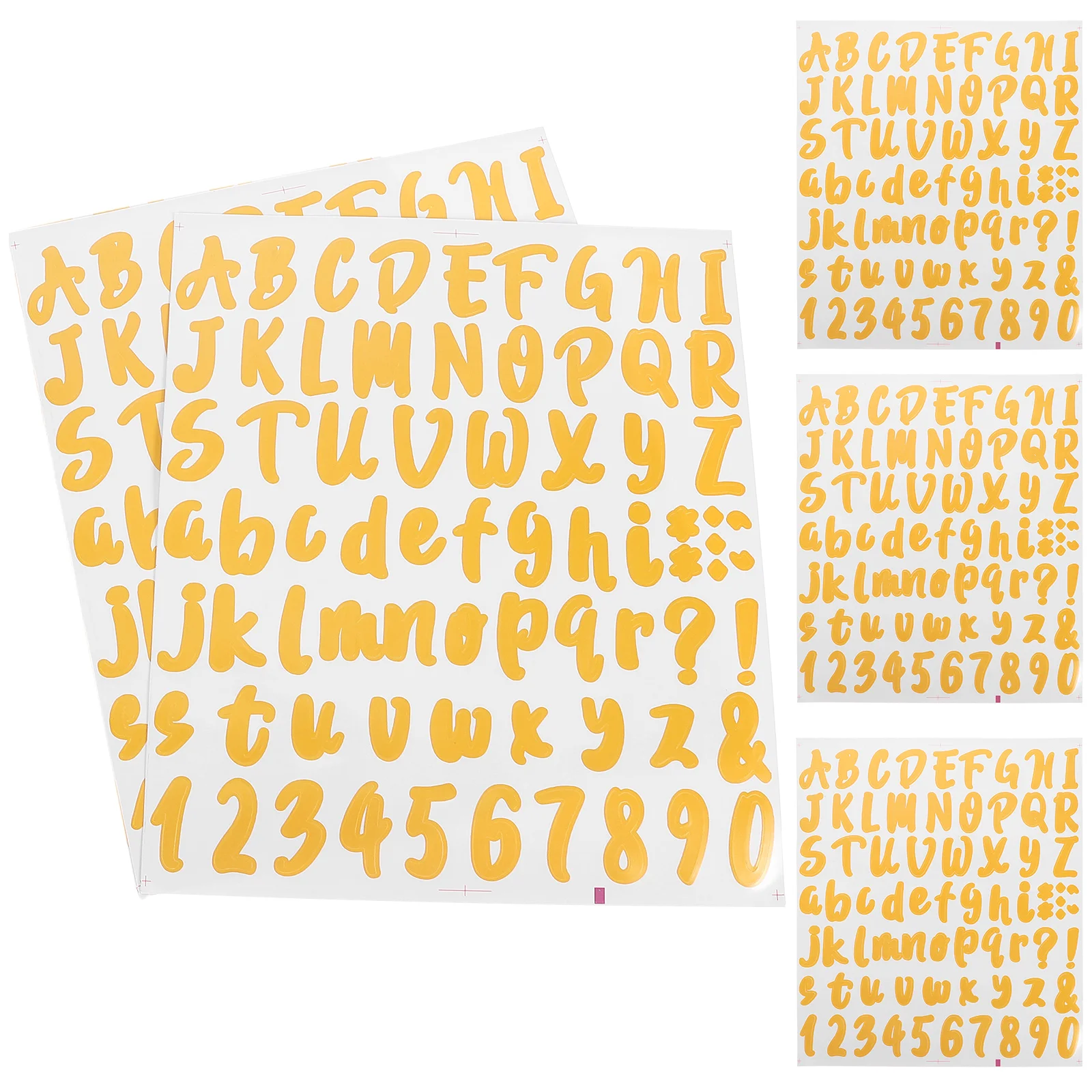 

5 Sheets Stickers Wedding Birthday Party Numbers Letters Name Self-adhesive Mailbox Decal Bottle Alphabet For Outside