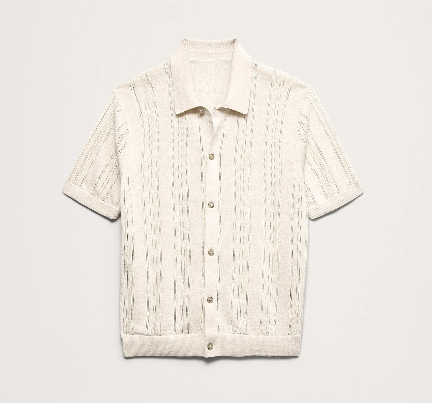 European and American style luxury fashion men's summer hollow knitted shirt casual cardigan polo shirt men's top jacket