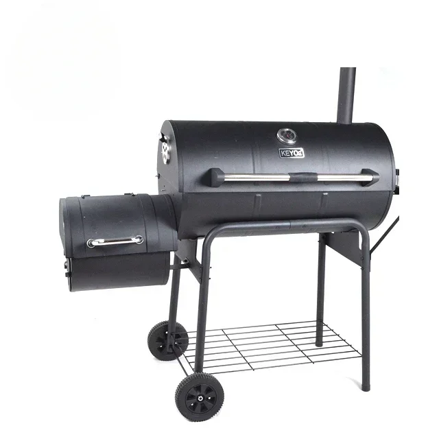 

#Outdoor Camping Garden Heavy Duty Trolley Charcoal grill Offset Smoker Bbq