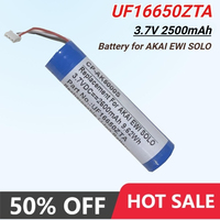 3.7V 2500mAh Replacement Li-Ion Battery for AKAI NB2537-R0 UF16650ZTA AKAI EWI 5000 5000 Solo High Capacity Rechargeable Battery