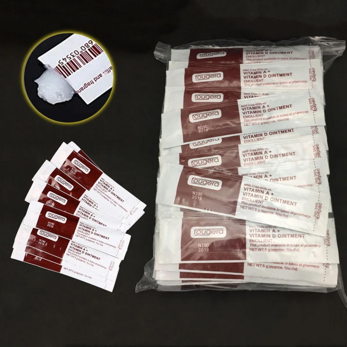 

100Pcs Tattoo Aftercare Cream Fougera Vitamin Ointment Tattoo Care Supplies Recovery Cream Vitamin A&D Tattoo Repairing Cream