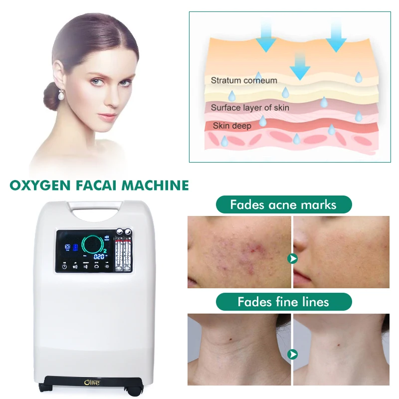 3 in 1 Spa Salon Oxygenation Dome LED Skin Tightening Dome Oxygen Jet Skin Peeling Hydro Oxygen Facial Salon Machine