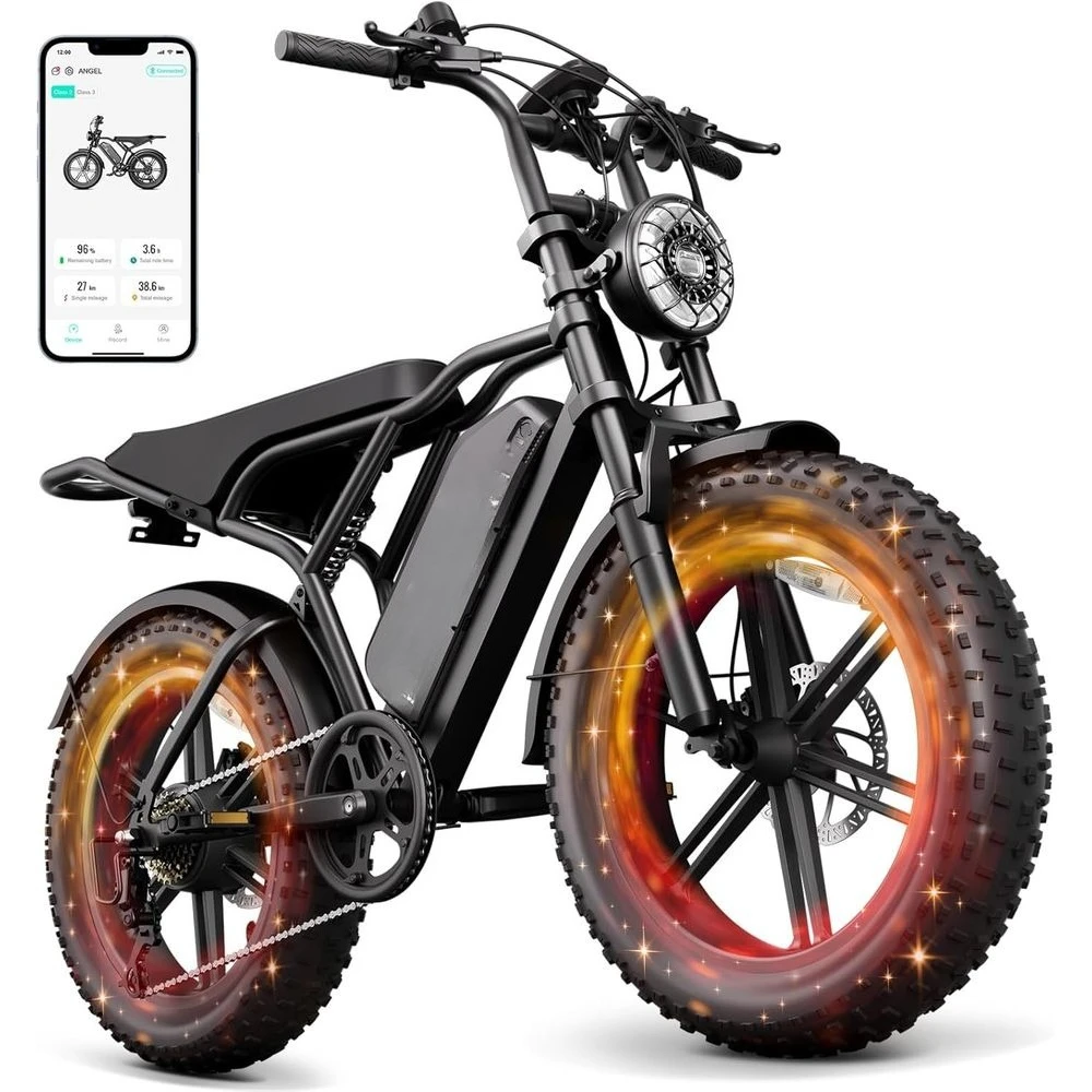 

Adult High-Speed 1500W Electric Bike 28MPH 60-100 Mile Range 7-Speed Hydraulic 26' Fat Tire 48V Battery Customizable，Customized