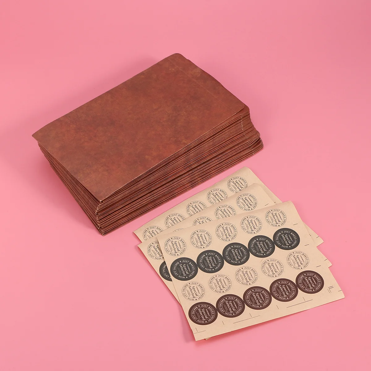 120Pcs Kraft Paper Envelopes Elegant for Wedding Invitations Letters Scrapbooking Brown with Sealing Stickers