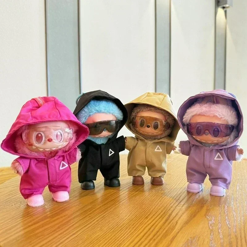 Kleidung für Labubu-Jacken, 17 cm, Outfit-Zubehör für das Monster Korea Kpop Idol V1V2V3 Commando-Jacke, Kleidungsanhänger, MP5