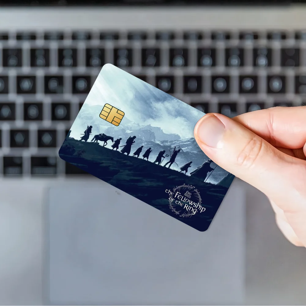 ملصق بطاقة L-Lord of the R-Rings مزخرف صغير مقاوم للماء مكون من 4 قطع مضاد للخدش