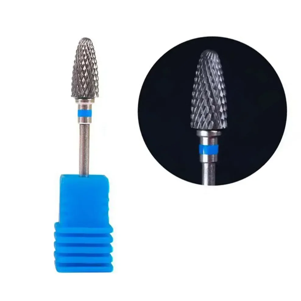 Nail Art Drill Bit Tungsten Carbide Steel Cone Tools Gel Removal Polishing Cuticle Clean Machine Nail Art Grinding Head Tools