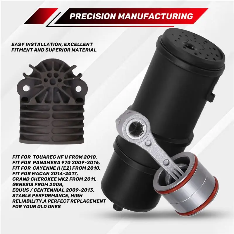 NEW-1Set Air Suspension Compressor Repair Kit Piston Rod Cylinder Drier 7P0616006E For VW Touareg Cayenne Jeep