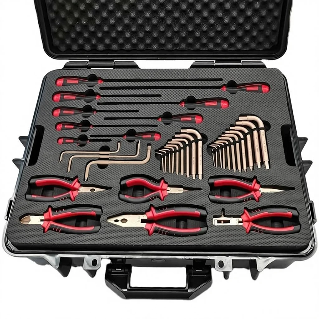 Non-sparking Aluminum Bronze Special Operation Tool Set Hand Operated With Hard Case And OEM Support
