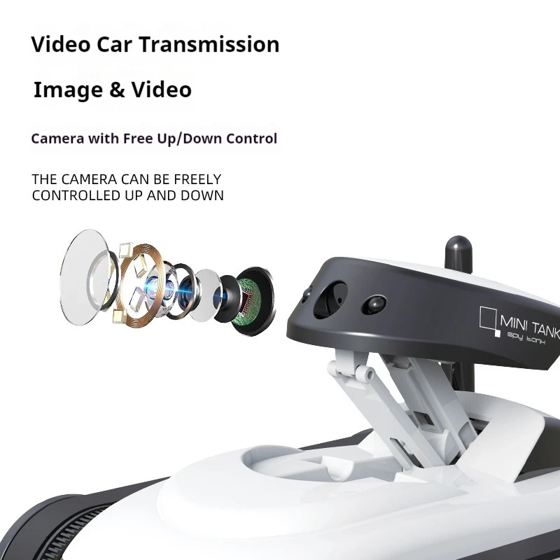 Bediening Vierkanaals realtime transmissiecamera Kleine tankbaan Lopende afstandsbediening via smartphone fotografietank