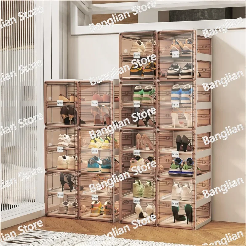 Shoe Organizer Aisle Shoe Cabinet, Plastic, Foldable