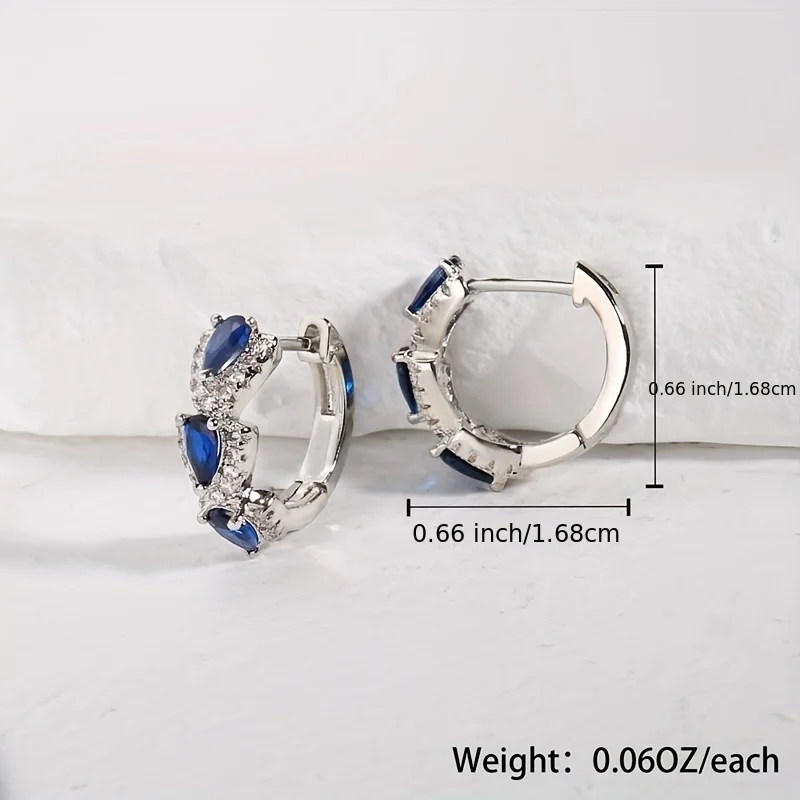 زوج واحد من أقراط الياقوت اللامعة - بريق اللؤلؤ الطبيعي، تصميم خفيف الوزن ومتعدد الاستخدامات، هدية رائعة للعطلات للنساء