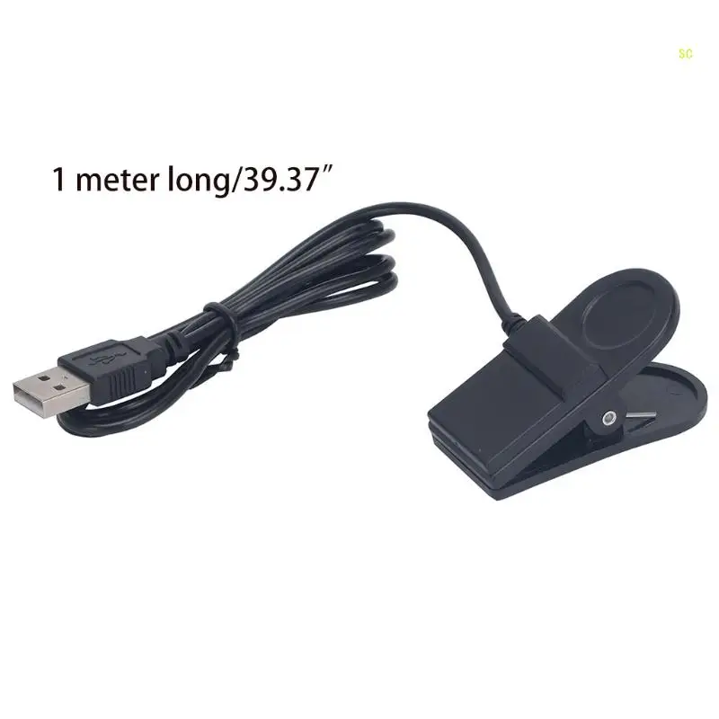 USB ชาร์จสายคลิป 1 M/3.28ft นาฬิกาอุปกรณ์เสริมแบบพกพา Dropshipping