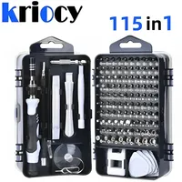 115 in 1 Computer Repair Kit Magnetic Laptop Screwdriver Kit Precision Screwdriver Set Small Impact Screw Driver Set Hand Tools