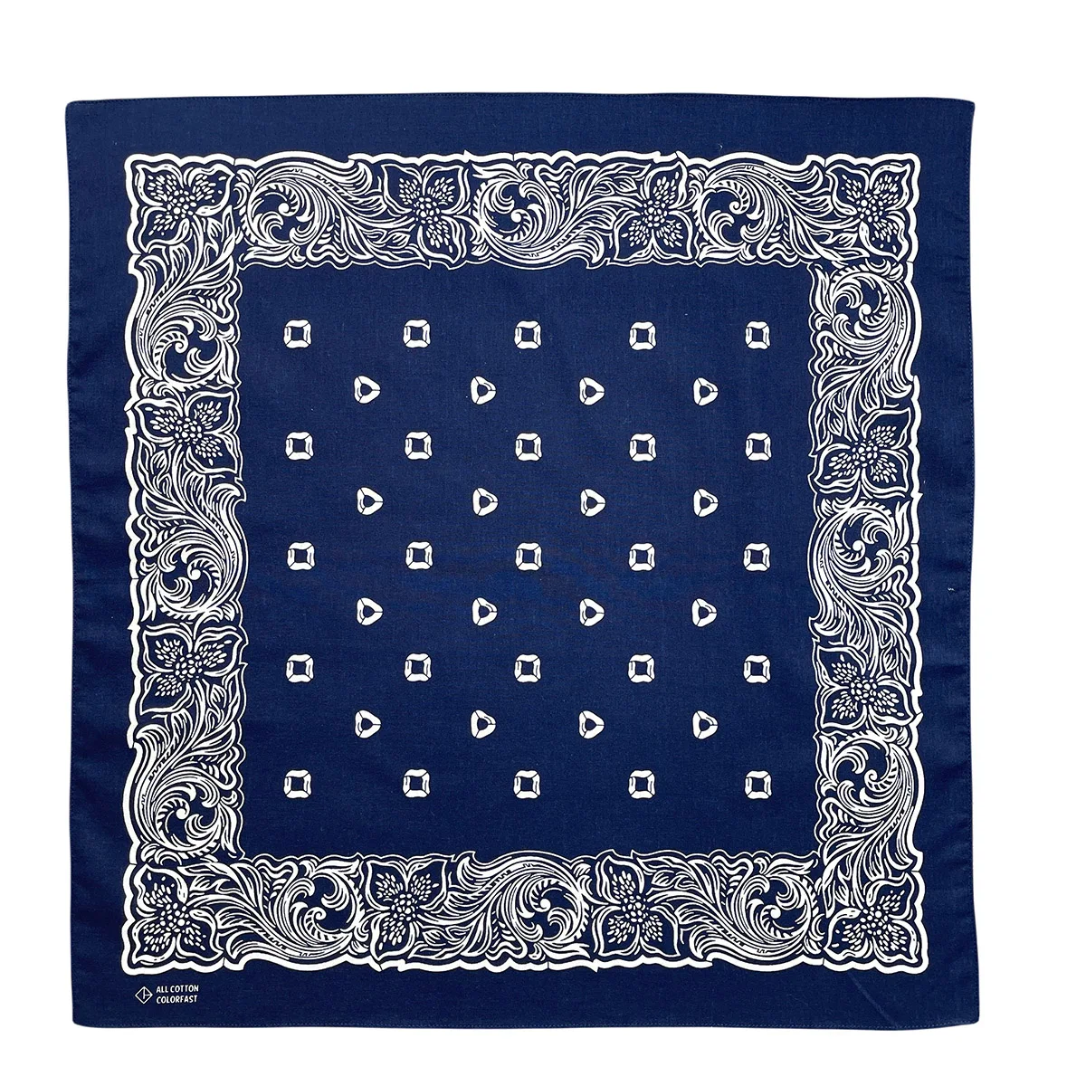 Navy Blue syal persegi katun Hip Hop pria syal Bandana bunga mete syal Bandana hadiah Paisley untuk anak laki-laki/perempuan