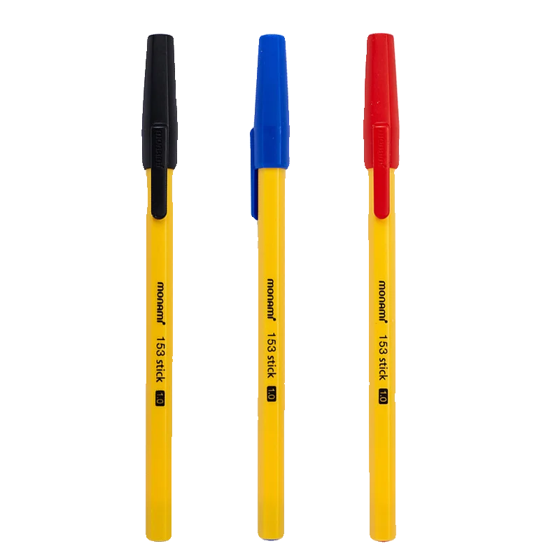 مونامي الكورية خمر قبعة سحب القلم رصاصة السلس الأصفر قضيب قلم حبر جاف طالب تعلم العودة إلى المدرسة القرطاسية