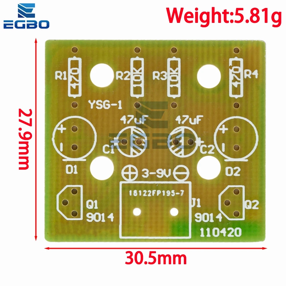 مجموعة فلاش ليد تصنعها بنفسك لاردوينو ، دائرة إلكترونية ، جناح إلكتروني ، أجزاء ، بسيطة ، من 1 إلى 20 ، 1-20