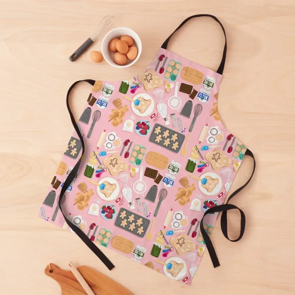 

Baking Pattern Apron For Kitchen Women Kitchen For Men women's kitchens Teacher Apron