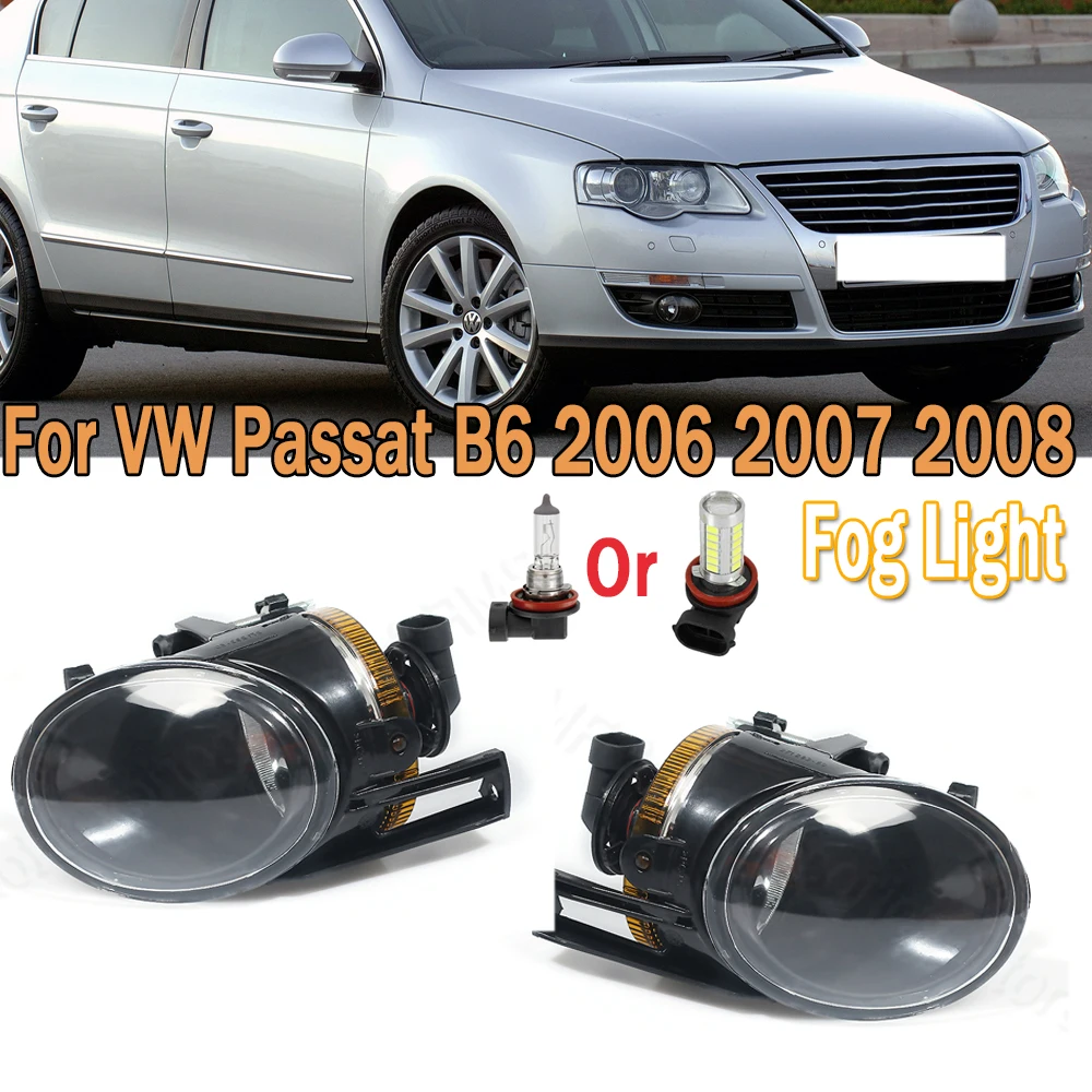 Front Bumper Fog Light Fog Lamp Assembly Driving Lamp For VW Passat B6 2006 2007 2008 3C0941699 3C0941700A Halogen Or LED