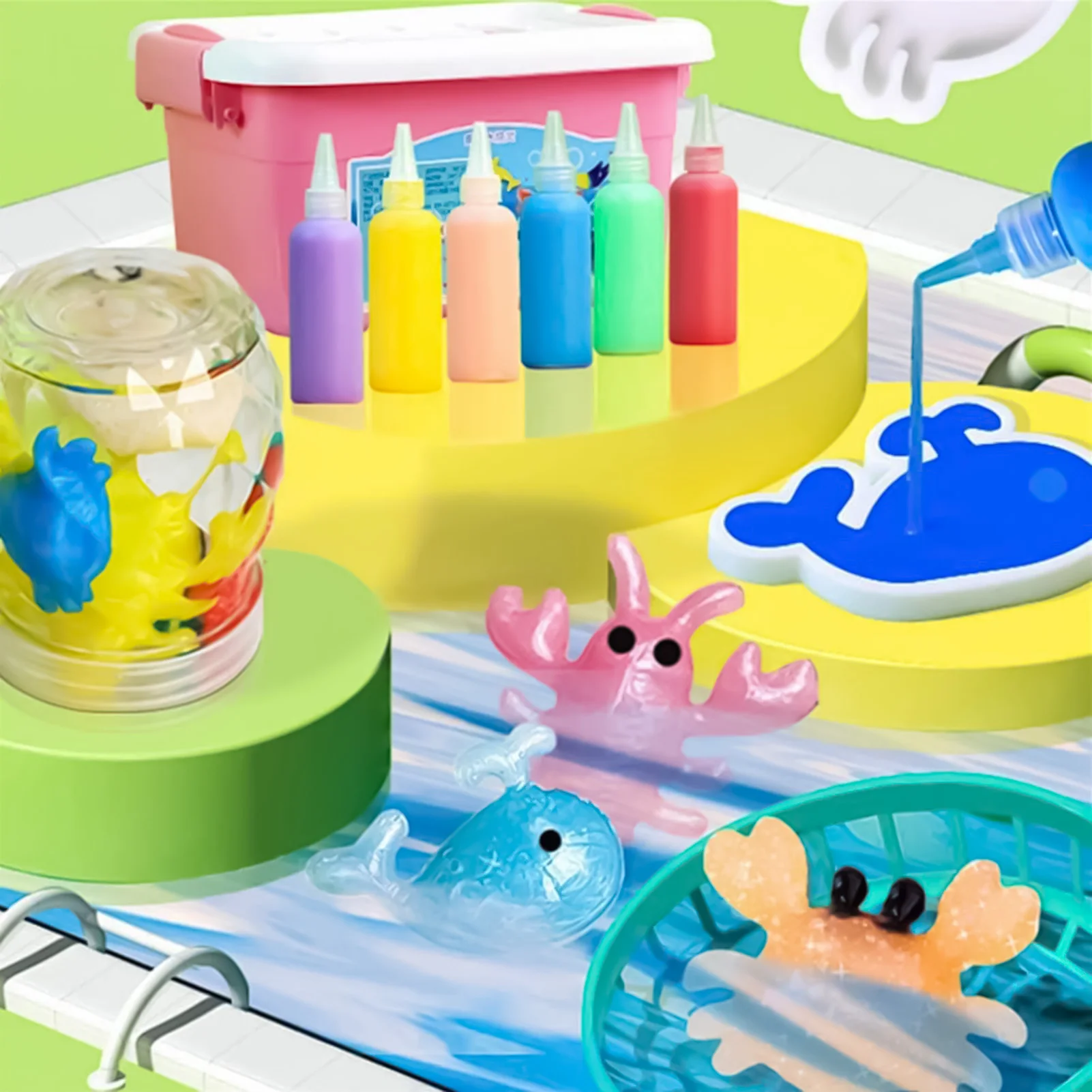 Water Elf Toy Kit Creative Safe Ocean Mold Water Elf Toys Set for Children's Handmade DIY Toys