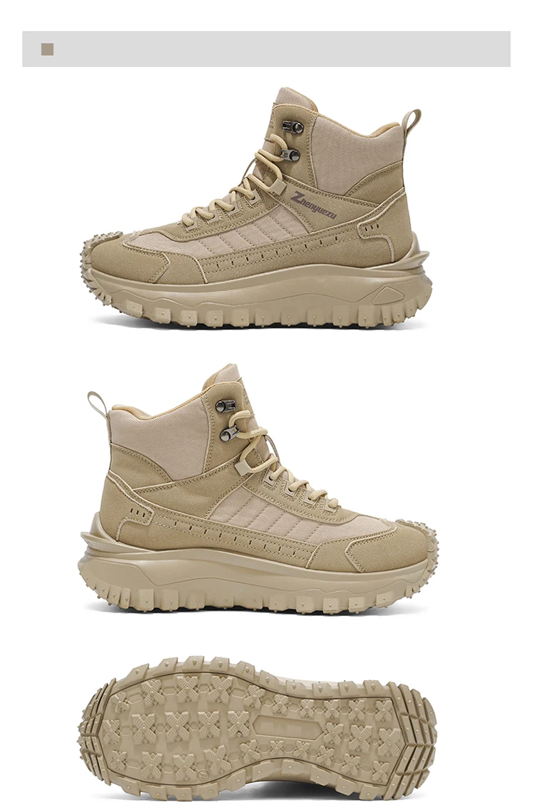 Neue Herbst-High-Top-Sport-Wanderstiefel in großen Größen, bequem mit dicken Sohlen, leicht und lässig, geeignet für tägliche Outdoor-Aktivitäten, Wandern, Reisen, Bergsteigen und Campingausrüstung für alle Jahreszeiten. – Detail 21