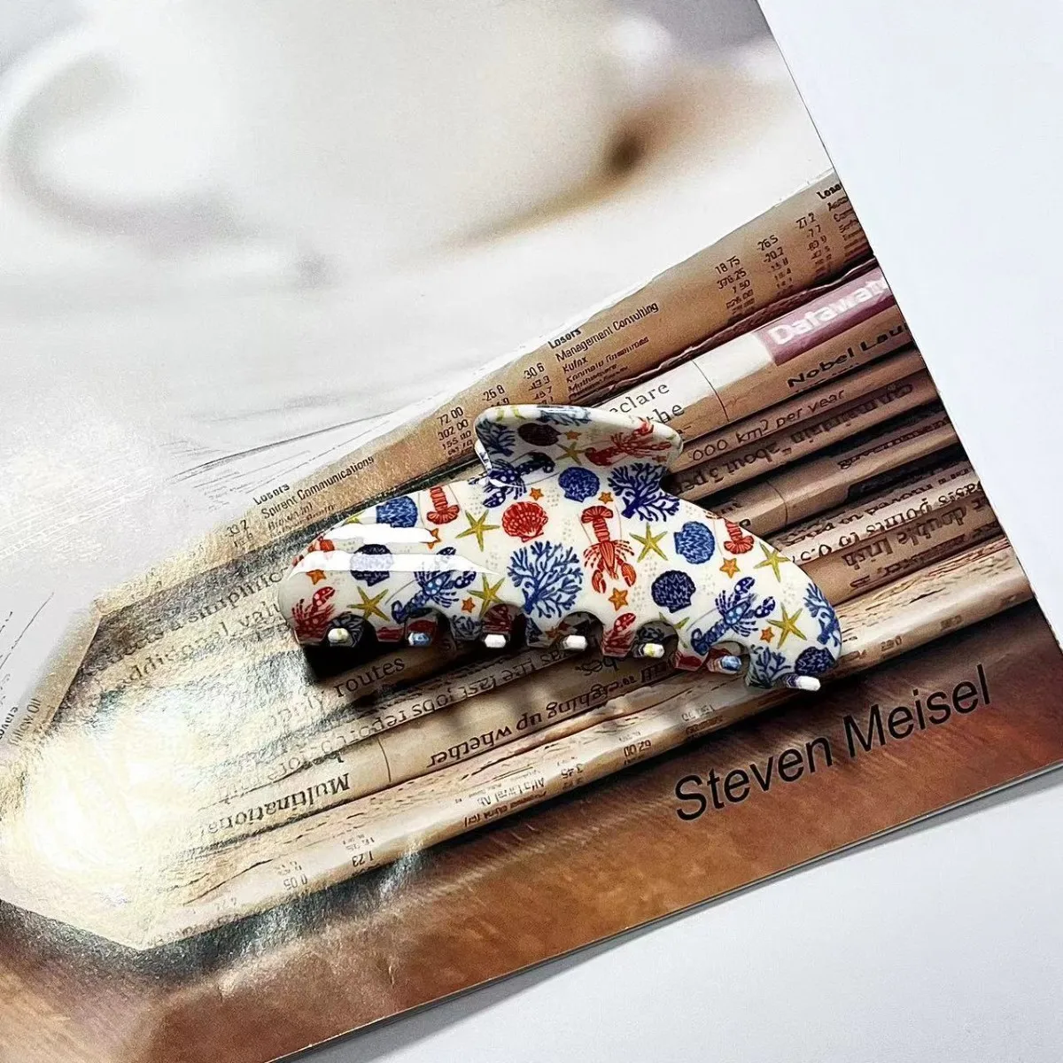 

Освежающие заколки для волос в японском стиле: морской омар, морская звезда, морская трава. Аксессуары для волос для женщин и девочек.