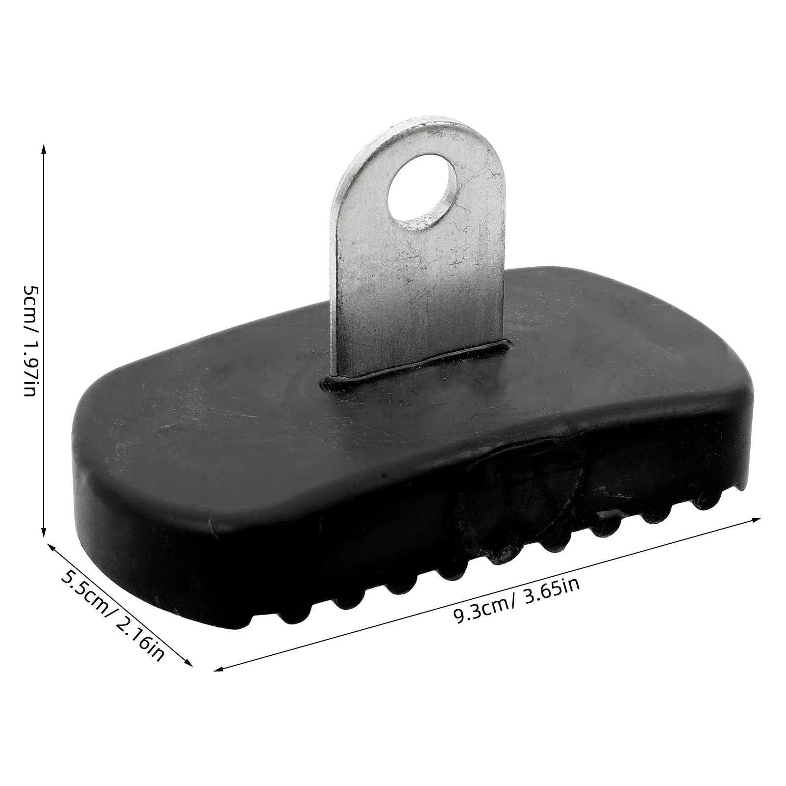 Extension Ladder Feet Replacement Pads Non-Slip Ladder Foot Covers for Wooden Loft Bed Attic Stairs 3.66x2.17x1.97in Black