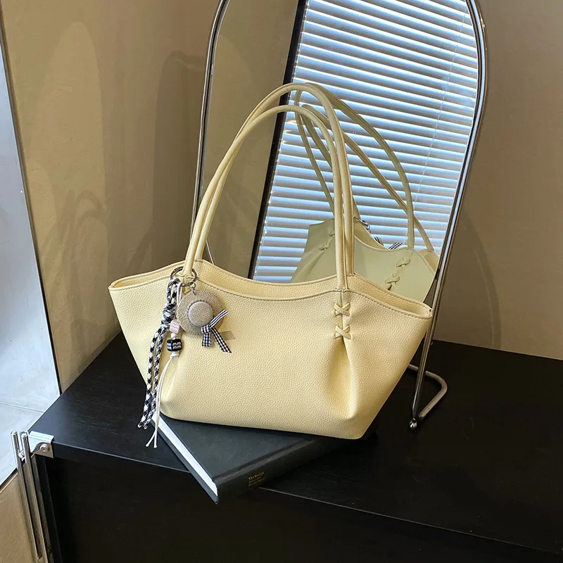 

New Korean Version Tote Bag Women's Large-capacity Underarm Shoulder Bag Urban Simple Commuting High-end Sense Versatile