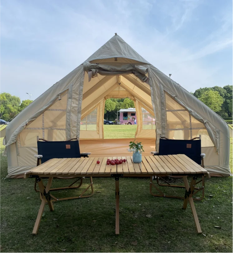 

Hot sale!New Design Waterproof Outdoor Glamping Tent Portable Air Tent Inflatable Camping Tent for Sale
