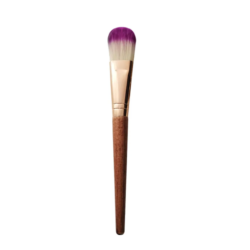 6Pcs Face Mask Applicator Brush Set Bamboo Wood Aluminium Nylon Brush Makeup Tool for Home Outdoor Travel Daily Use