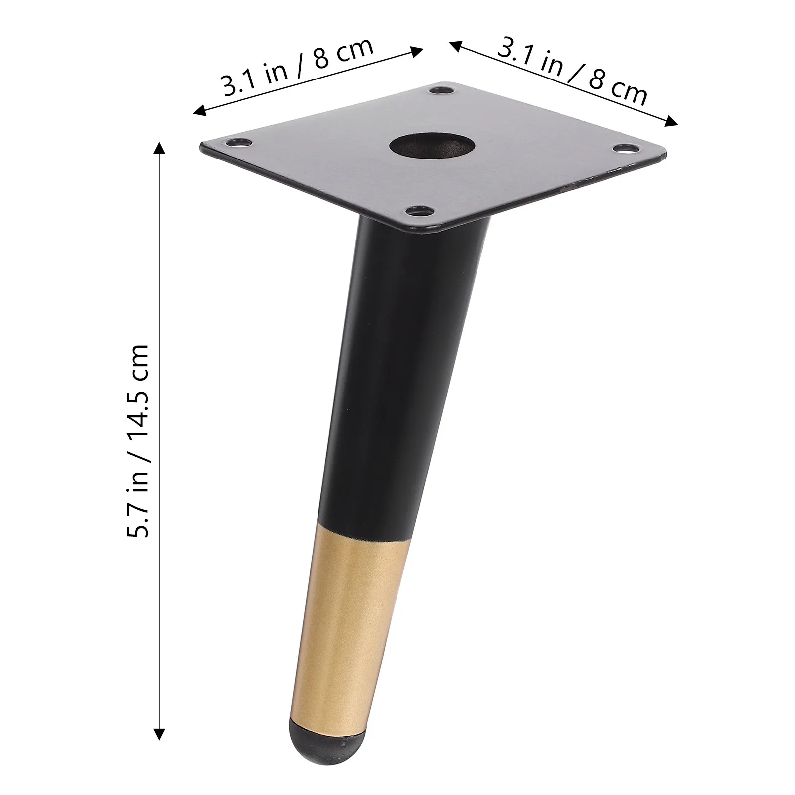 ขาเฟอร์นิเจอร์โลหะ 4 ชิ้น สำหรับงาน DIY รองรับน้ำหนักได้ดี ดีไซน์ทันสมัย สวยงาม ใช้กับขาโซฟา