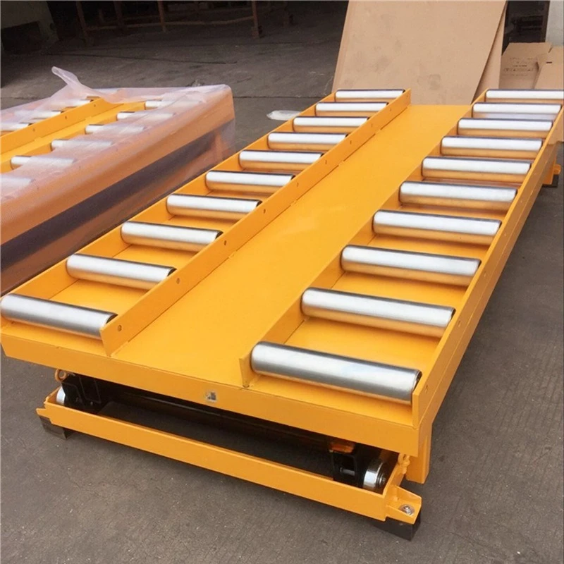 

Roller type lifting platform Fixed electro-hydraulic lift Hoist roller rollers platform