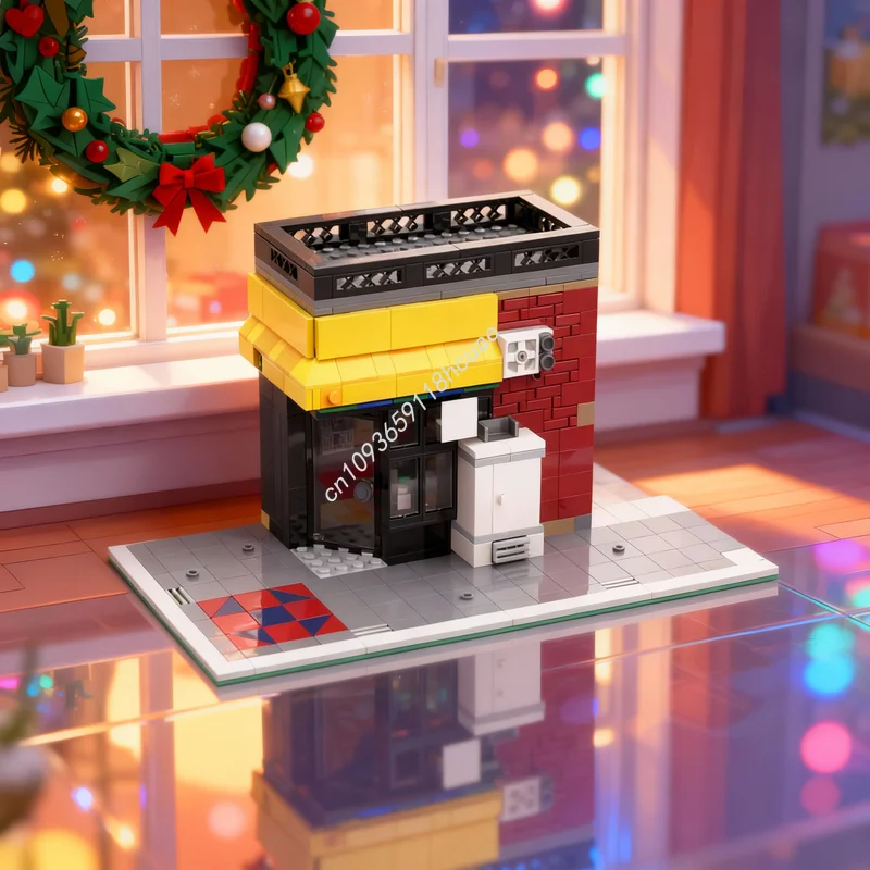 

462pcs MOC Modular Streetscape Spiderman Bodega Model Building Blocks Construction DIY Creative Christmas Gifts Toy Idea