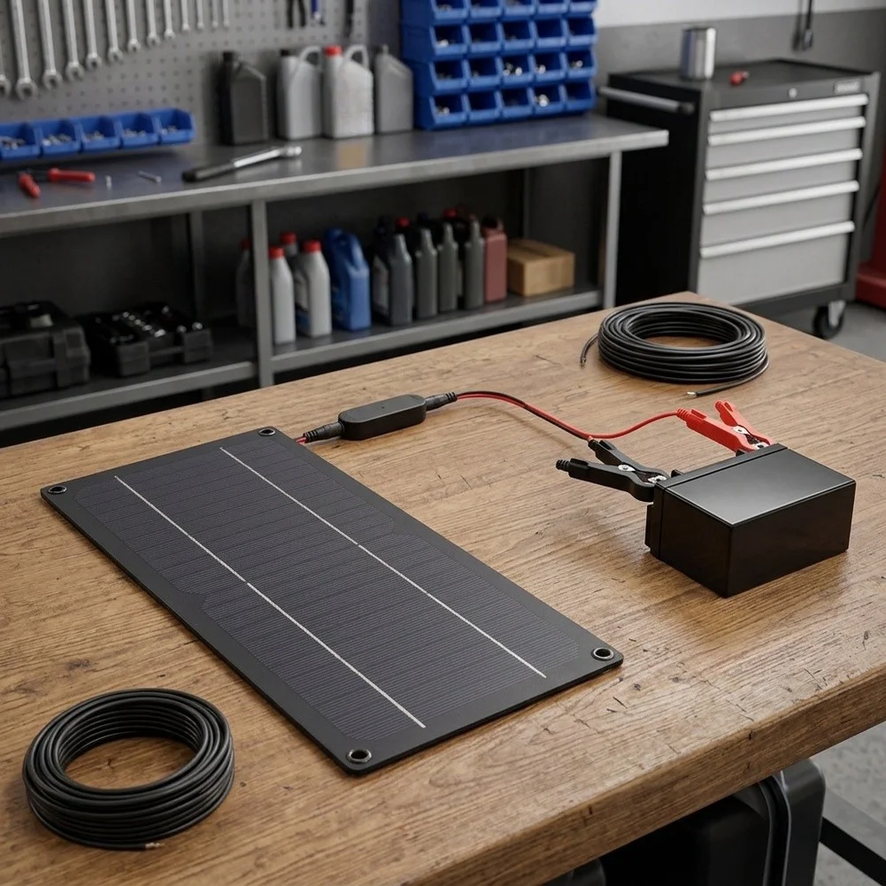 6W 18V Monocrystalline Solar Panel For Car Battery Charging Maintenance Device With USB Port For Vehicle Motorcycle Boat