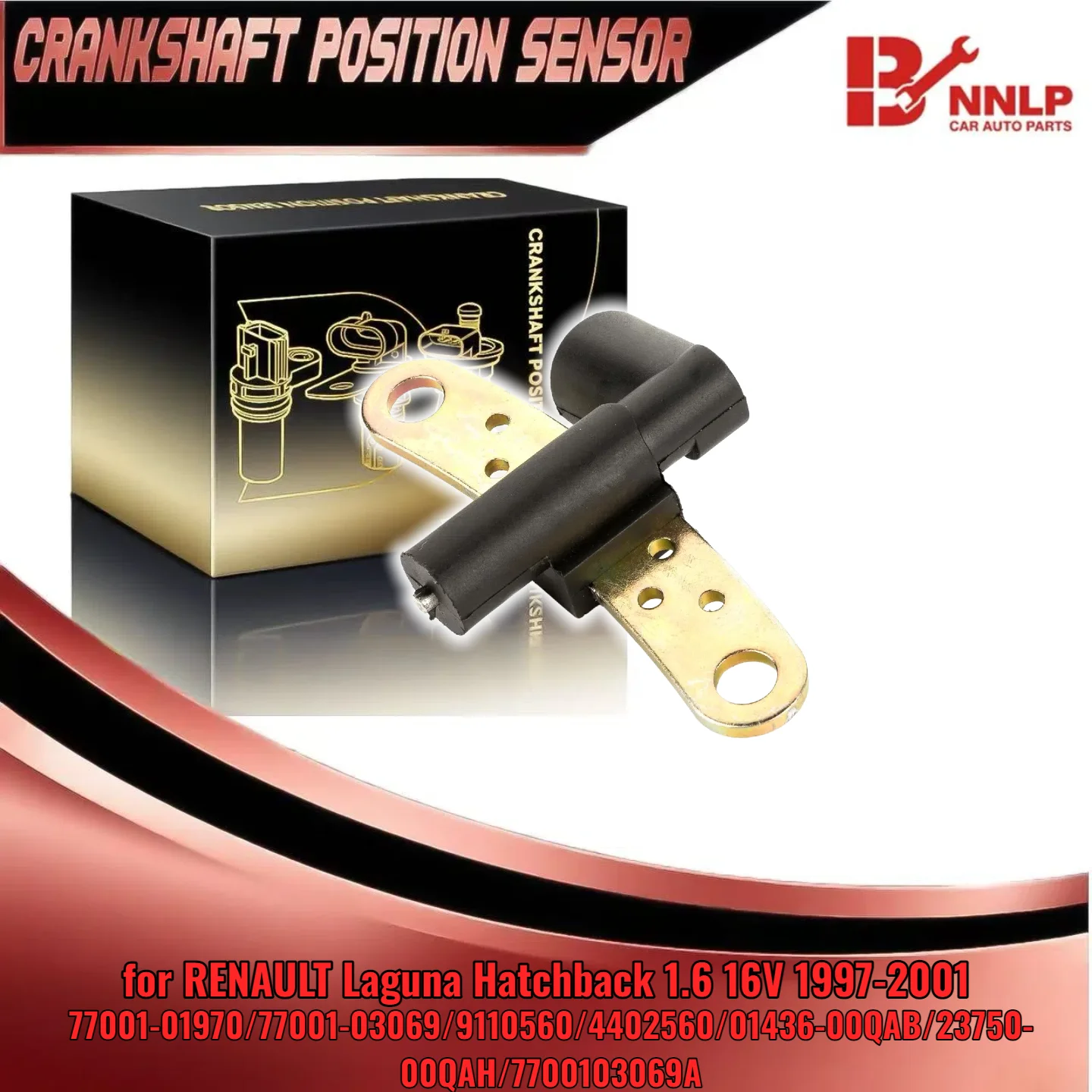 

Crankshaft Sensor Pulse Generator Speed Sensor for Opel Arena 1.9 D 77001-01970 9110560 01436-00QAB 7700103069A