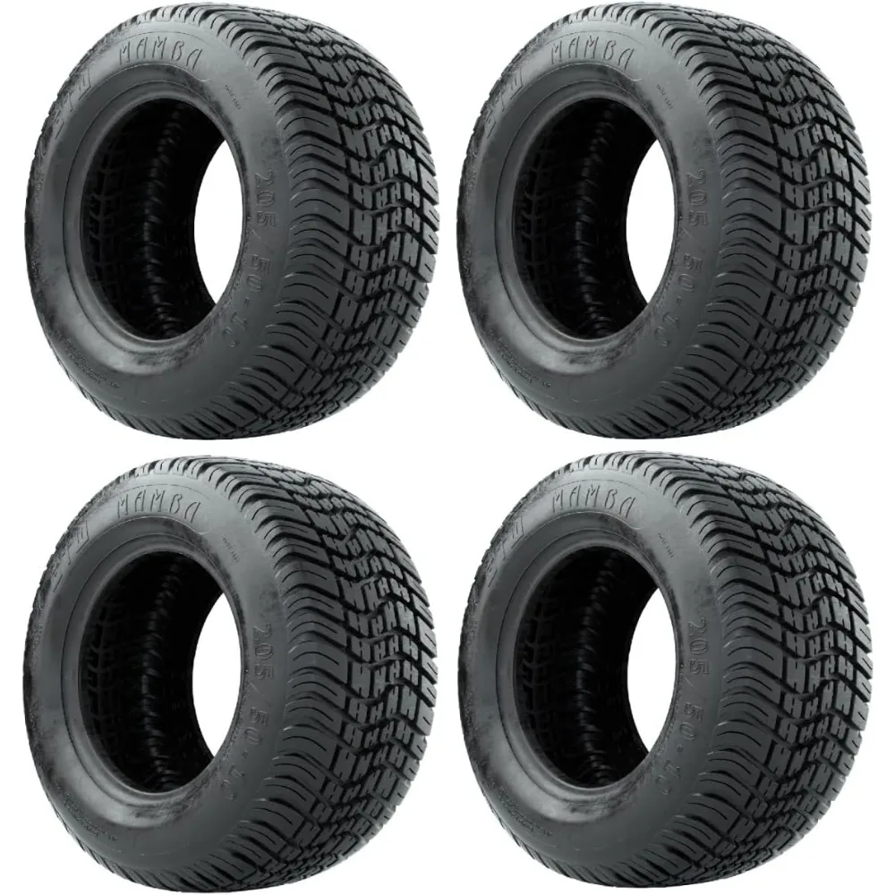 

Universal Fit 205/50-10 4-Ply Golf Cart Street Tire Set of 4 for 10 Inch Wheels