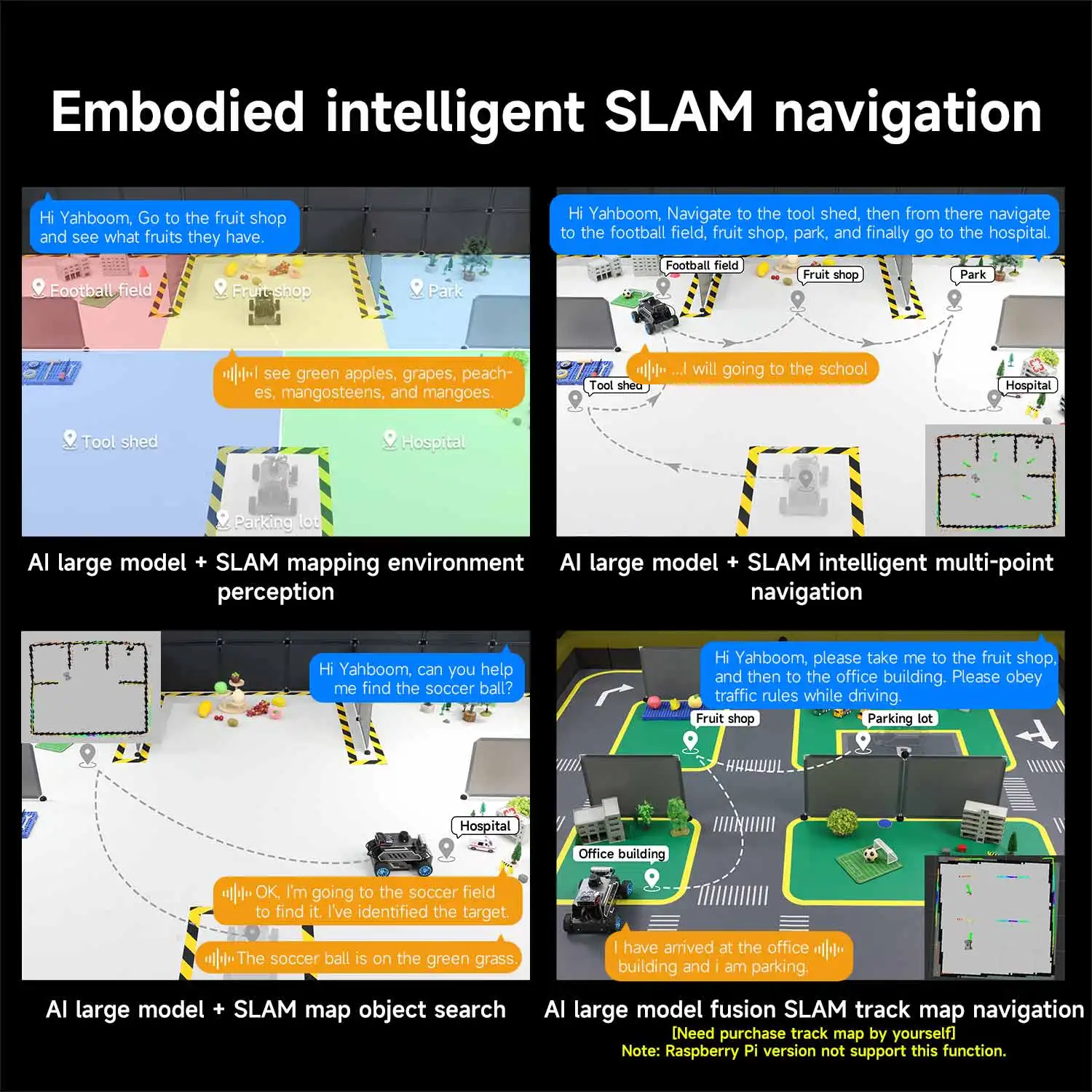 ROSMASTER A1 AI Large Model Programmable Robot Ackerman Structure ROS2-HUMBLE Lidar SLAM Mapping Navigation Autonomous Driving - Image 4
