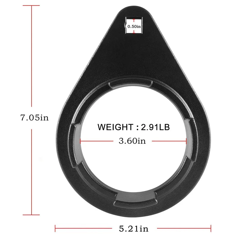 91-805374 1, 805374 1 Bearing Carrier Retainer Nuts Installs & Removes Tool for Mercruiser All Bravo lll Drives (black)