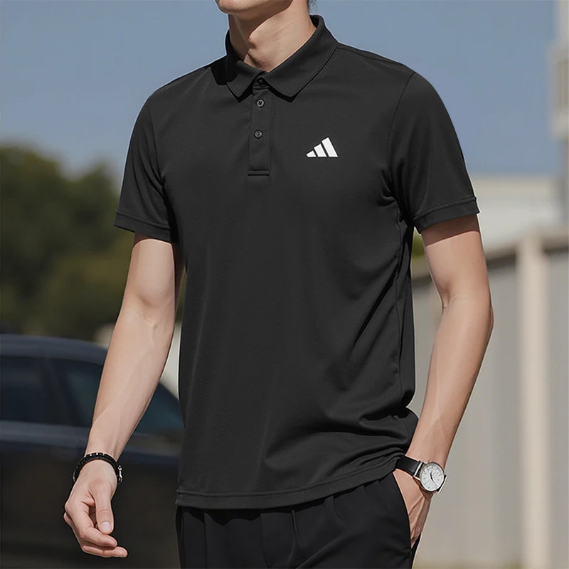 

Adidas Fab Polo Мужская спортивная повседневная рубашка поло с короткими рукавами Дышащая быстросохнущая футболка Топ для тенниса и гольфа Hr8730