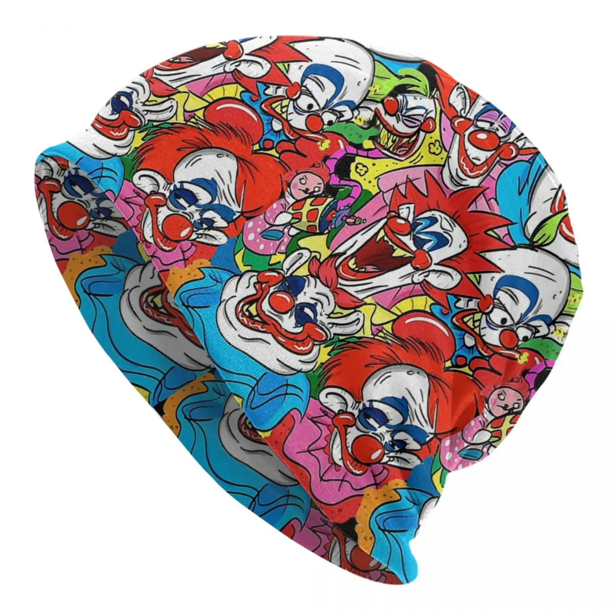 Retro Fashion Killer Klowns Men and women Knitted Hat Beanies Hat For Men And Women Print Bonnet Hats