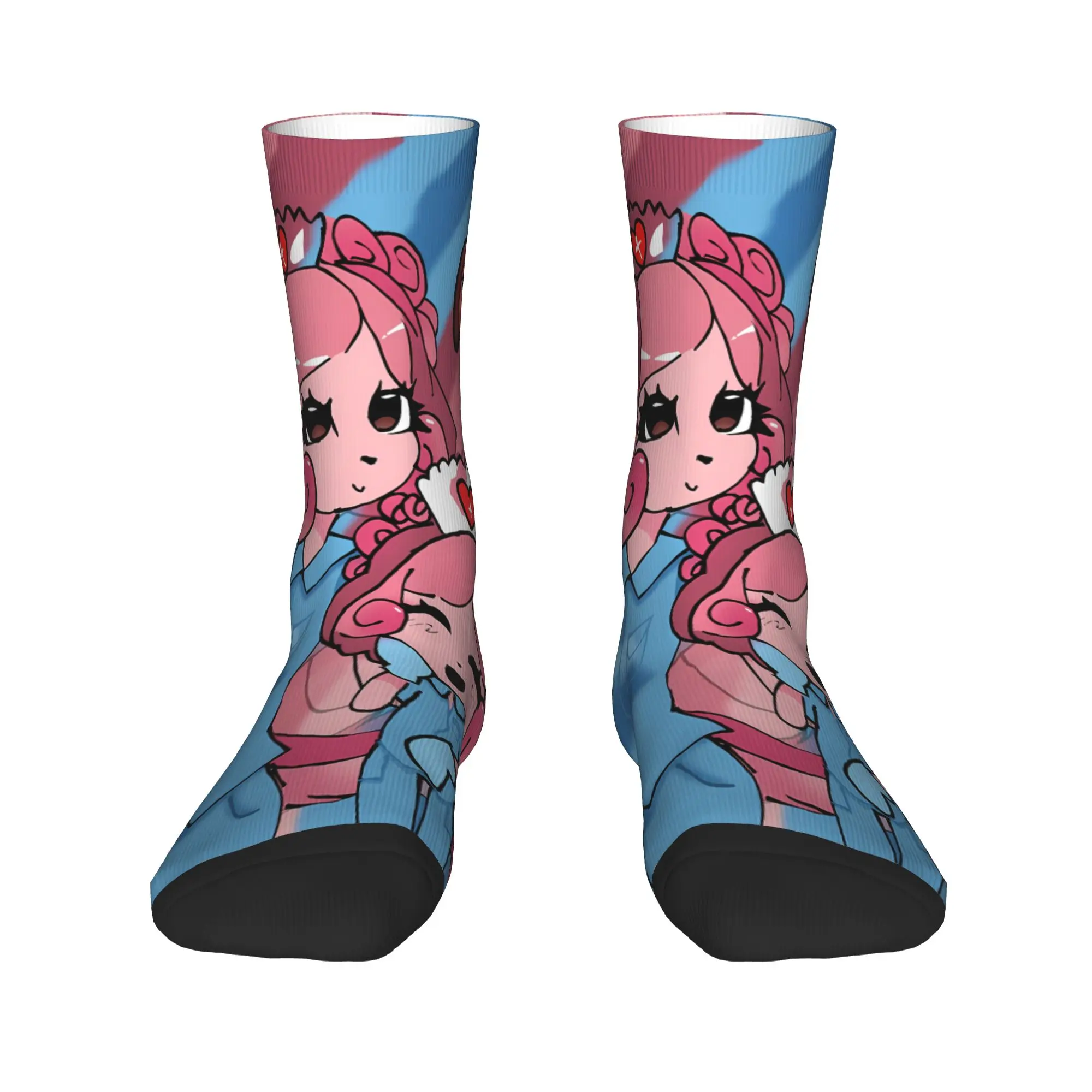Animal Hospital Nurse Dog Group Manga Socks  Funny Stockings Men Quality Outdoor Socks Autumn Design Anti Slip Socks