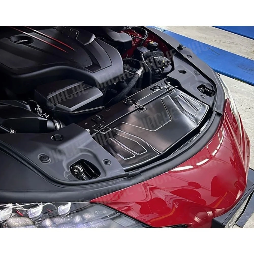 JIACHE Dry Carbon Fiber Car Interior Engine Cover Plate Body Kits For Toyota SUPRA A90 A91 2019+ Car Accessories - view 5